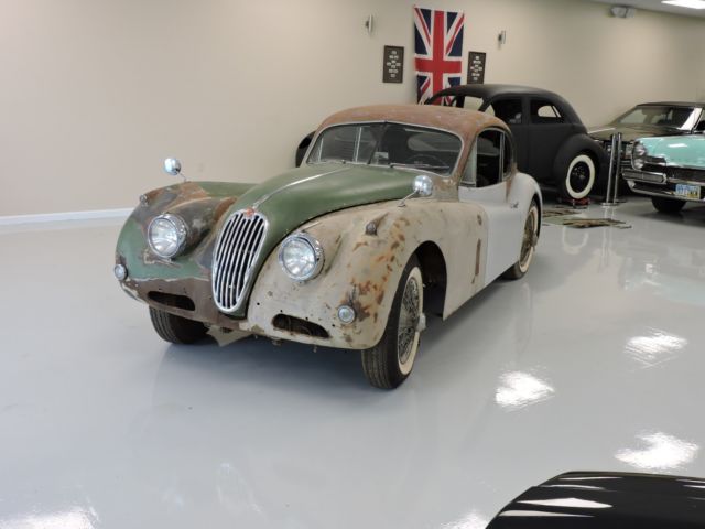 1954 Green Jaguar XK Fixed Head Coupe