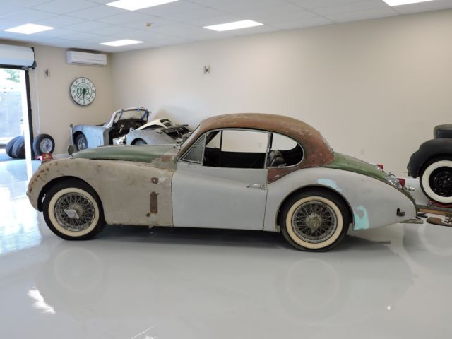 1954 Green Jaguar XK Fixed Head Coupe