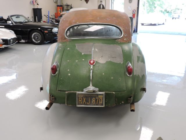 1954 Green Jaguar XK Fixed Head Coupe