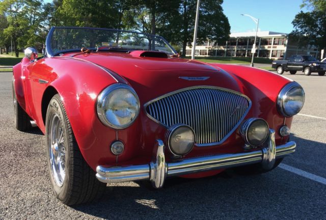 1954 Red Austin Healey 100-4 Convertible
