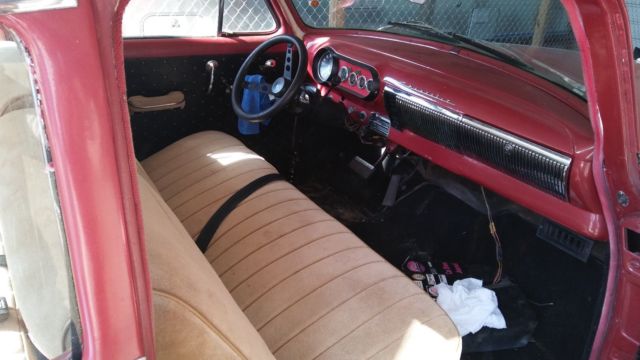 1954 red Chevrolet Bel Air/150/210 2 door post