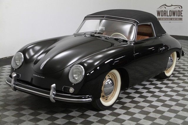 1954 Black Porsche 356 Convertible
