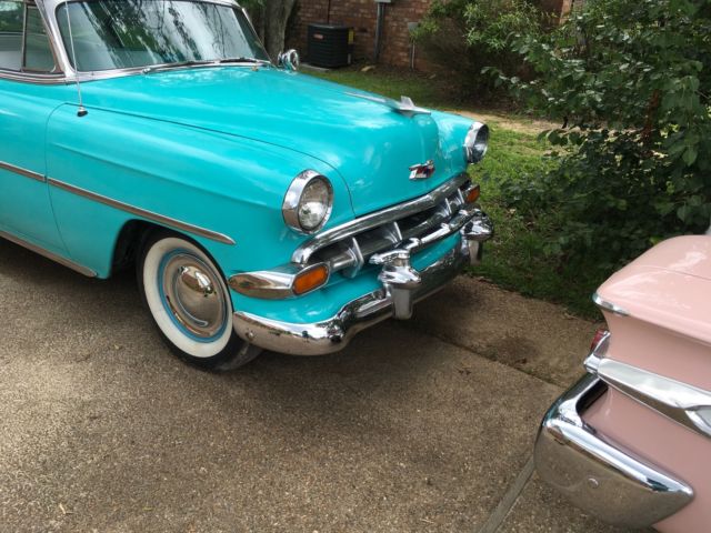 1954 Blue Chevrolet Bel Air/150/210 2dr hardtop