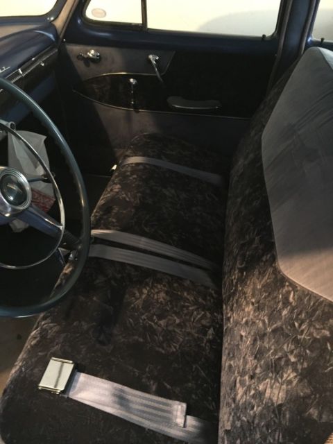 1954 Blue and White Chevrolet Bel Air/150/210 Sedan