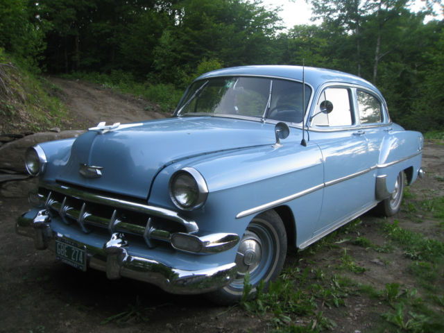 1954 Blue Chevrolet Bel Air/150/210