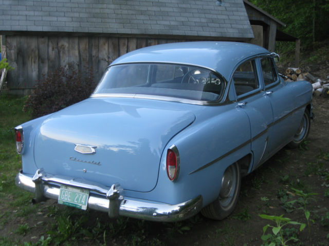 1954 Blue Chevrolet Bel Air/150/210