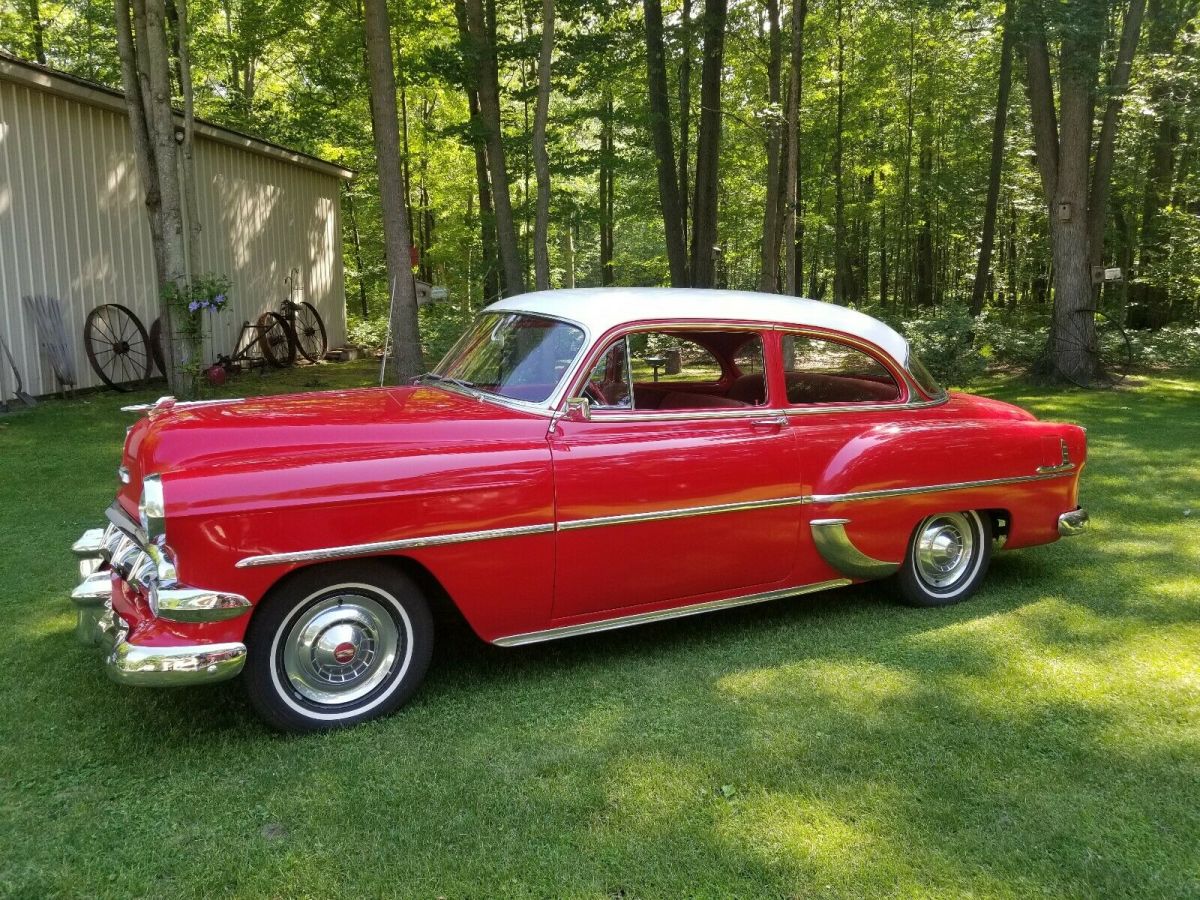1954 Red/White Chevrolet Bel Air/150/210 Coupe