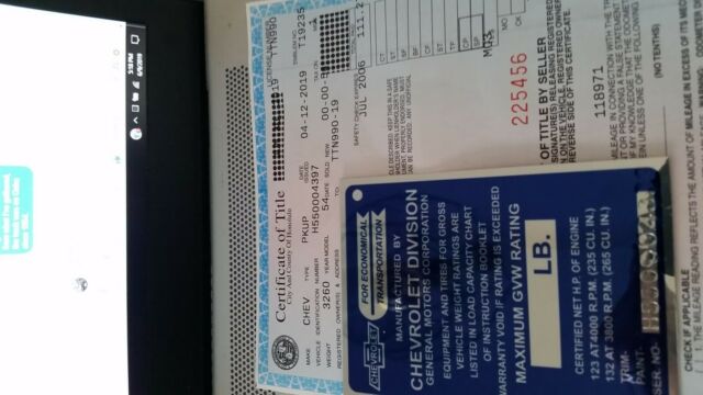 1954 Silver Chevrolet Other Pickups Standard Cab Pickup