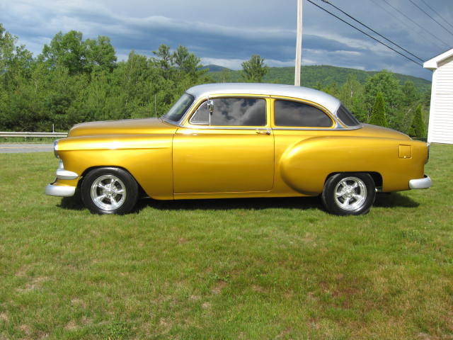 1954 Gold Chevrolet Bel Air/150/210 Coupe