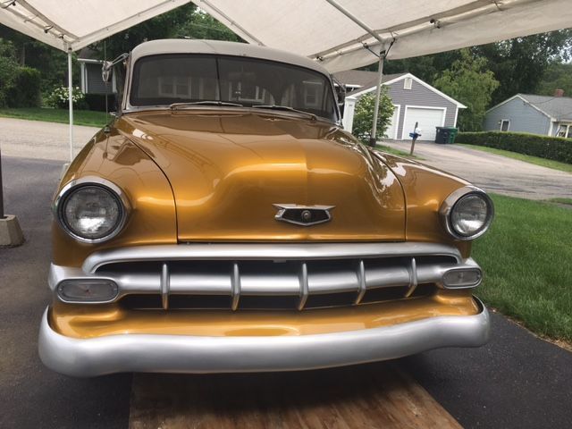 1954 Gold Chevrolet Bel Air/150/210 Coupe