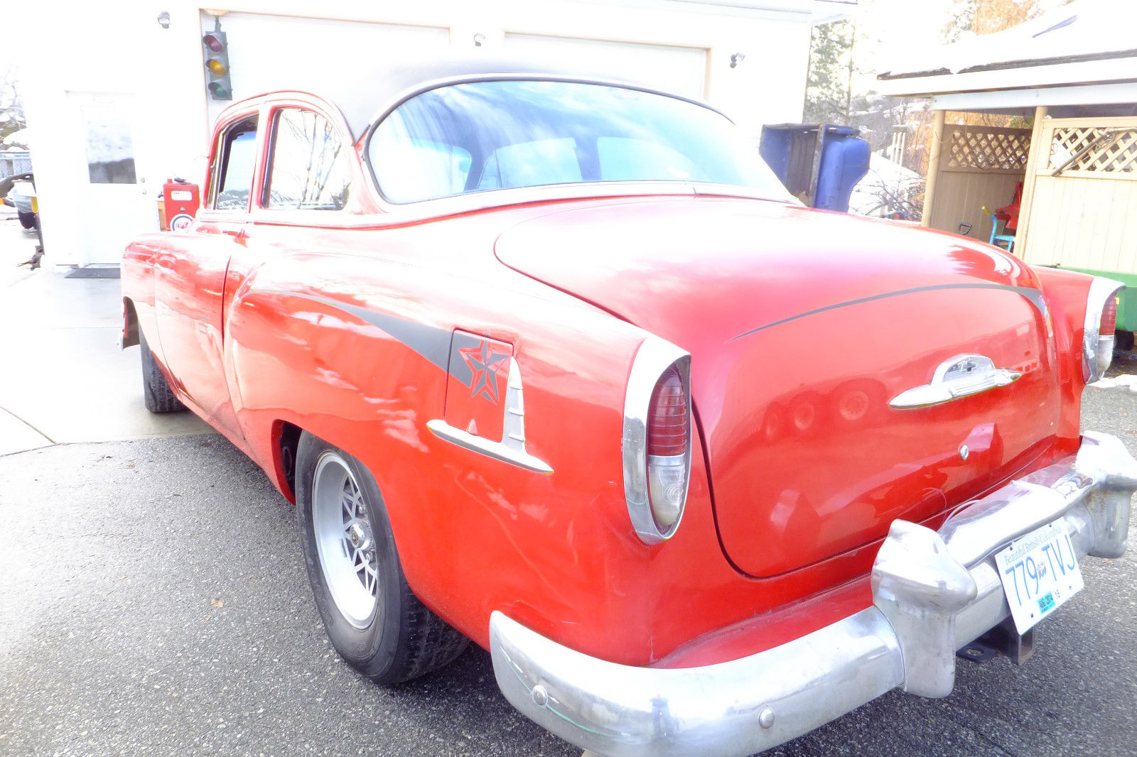 1954 Red Chevrolet Bel Air/150/210 Coupe