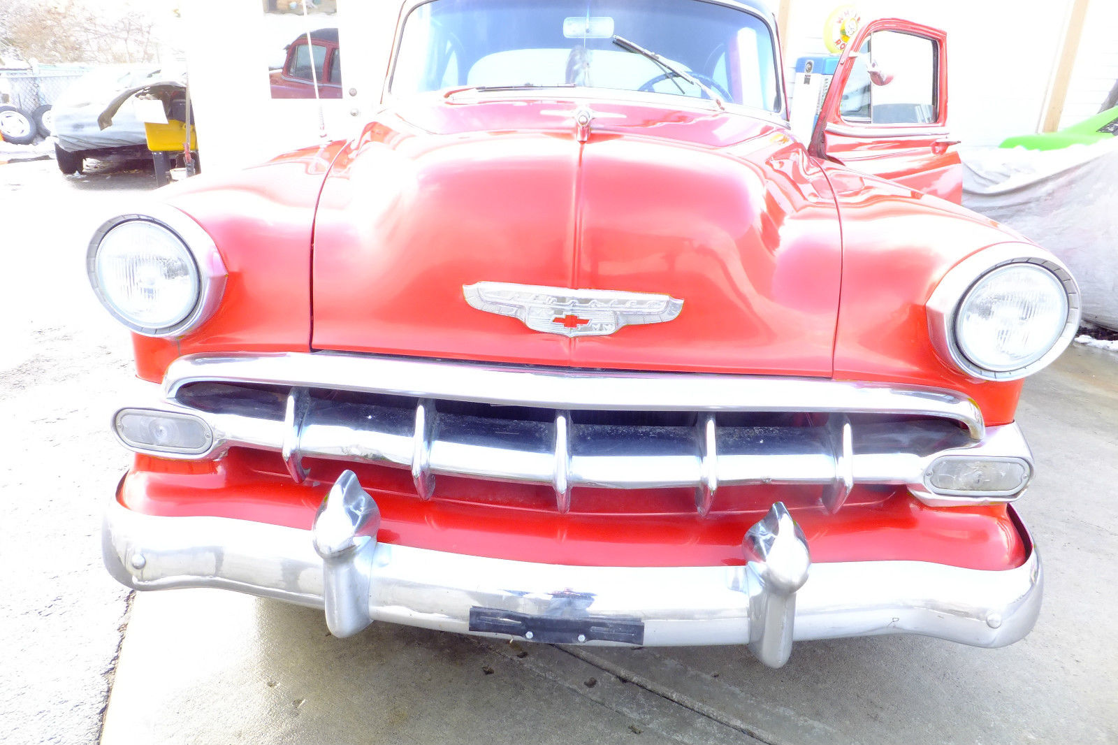 1954 Red Chevrolet Bel Air/150/210 Coupe