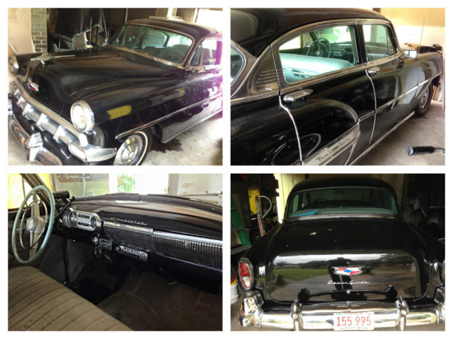 1954 black Chevrolet Bel Air/150/210 Sedan