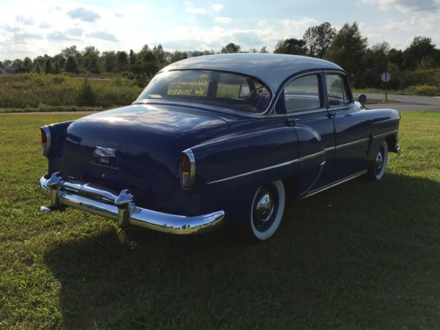 1954 Blue Chevrolet Bel Air/150/210 Sedan