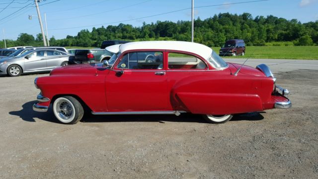 1954 Red Chevrolet Bel Air/150/210 Two Door