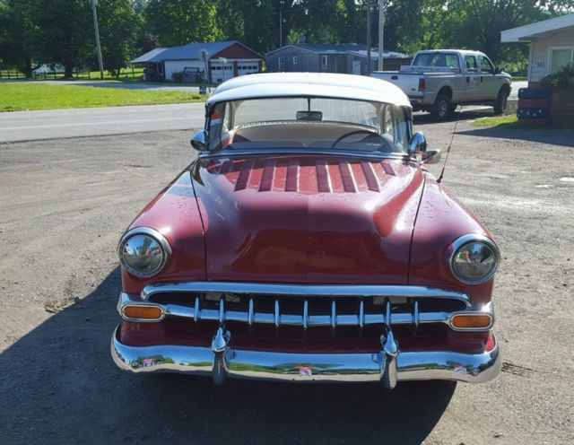 1954 Red Chevrolet Bel Air/150/210 Two Door