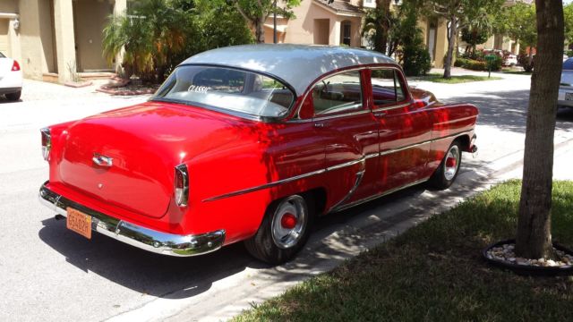 1954 Red Chevrolet Bel Air/150/210 Sedan