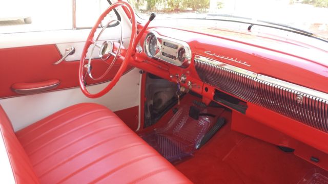 1954 Red Chevrolet Bel Air/150/210 Sedan
