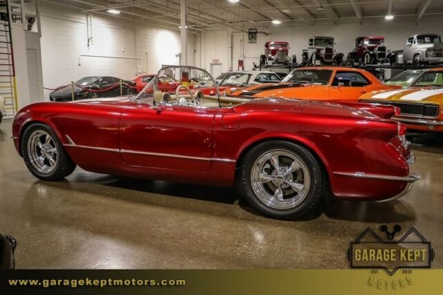 1954 Red Chevrolet Corvette --