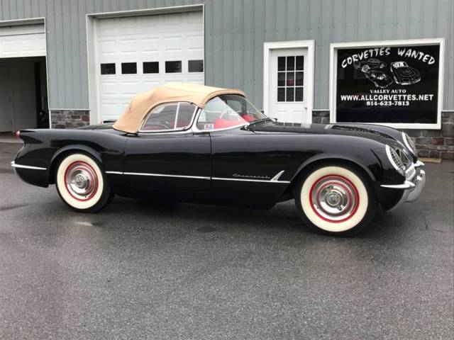 1954 Black Chevrolet Corvette Convertible