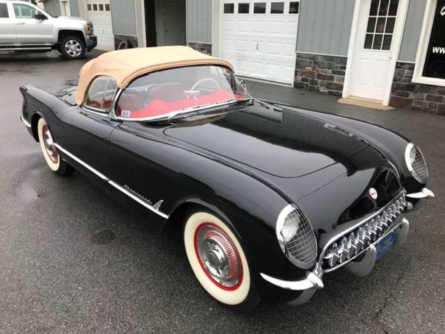 1954 Black Chevrolet Corvette Convertible