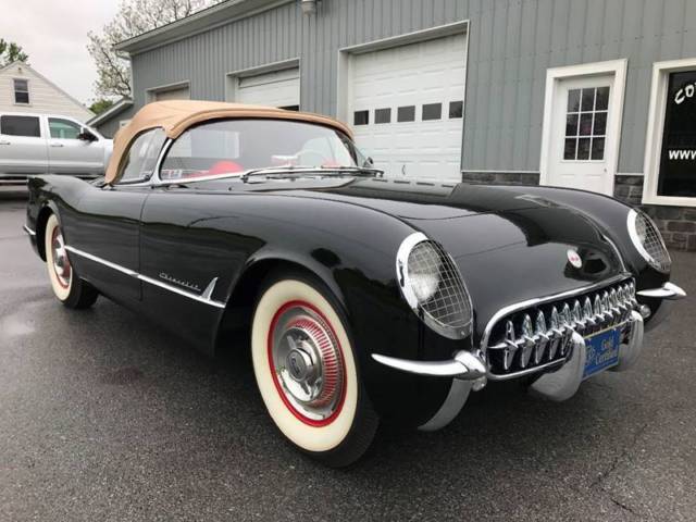 1954 Black Chevrolet Corvette Convertible