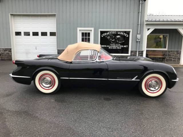 1954 Black Chevrolet Corvette Convertible