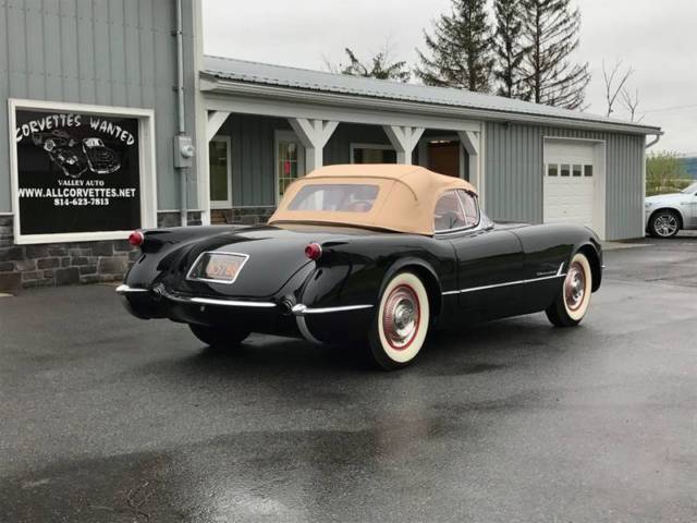 1954 Black Chevrolet Corvette Convertible