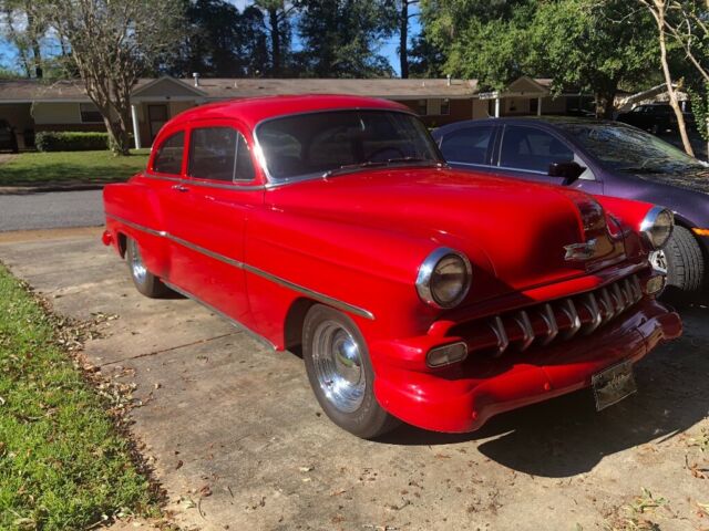 1954 Red Chevrolet Bel Air/150/210 Coupe