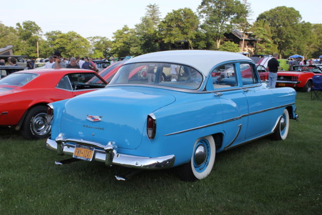 1954 Blue Chevrolet Bel Air/150/210 Sedan