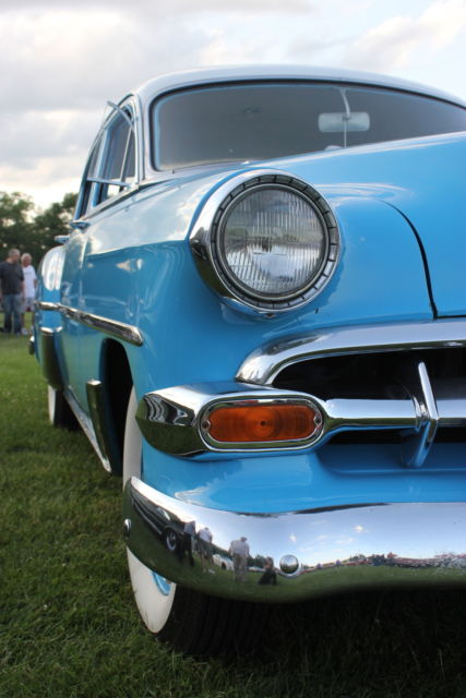1954 Blue Chevrolet Bel Air/150/210 Sedan