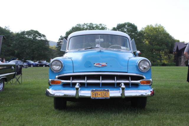 1954 Blue Chevrolet Bel Air/150/210 Sedan
