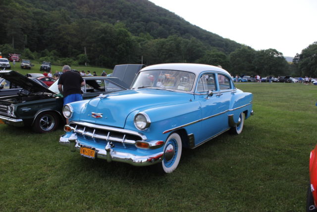 1954 Blue Chevrolet Bel Air/150/210 Sedan