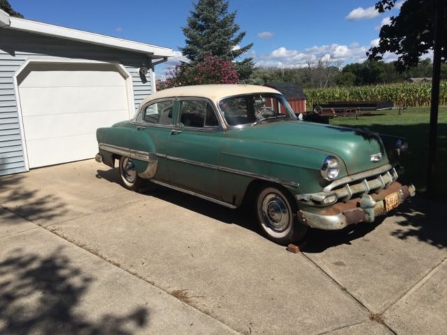 1954 Green Chevrolet Bel Air/150/210 Coupe