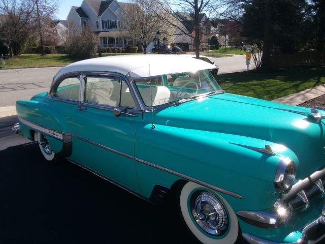 1954 Teal Chevrolet Bel Air/150/210 Sedan