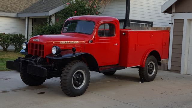 1954 Red Dodge Power Wagon Standard Cab Pickup