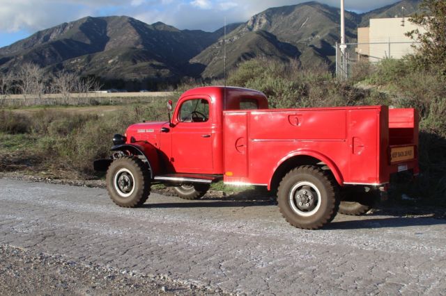1954 Red Dodge Power Wagon Standard Cab Pickup