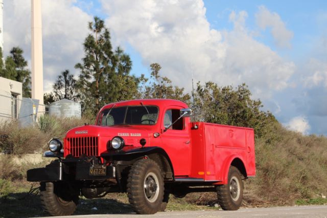 1954 Red Dodge Power Wagon Standard Cab Pickup