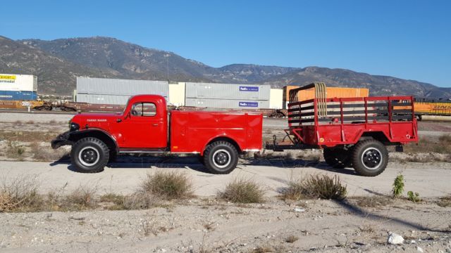 1954 Red Dodge Power Wagon Standard Cab Pickup