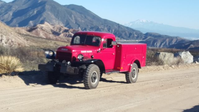 1954 Red Dodge Power Wagon Standard Cab Pickup