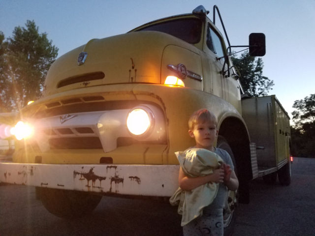 1954 Yellow Ford C800 Cab & Chassis