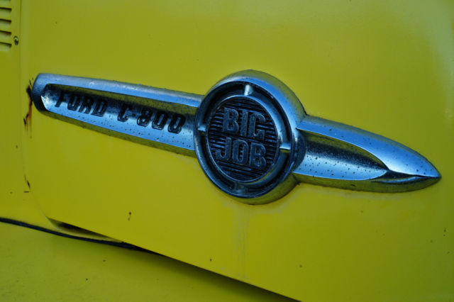 1954 Yellow Ford C800 Cab & Chassis