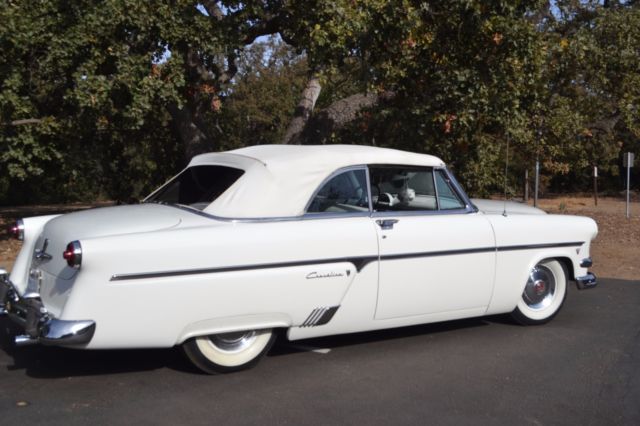 1954 White Ford Sunliner Convertible