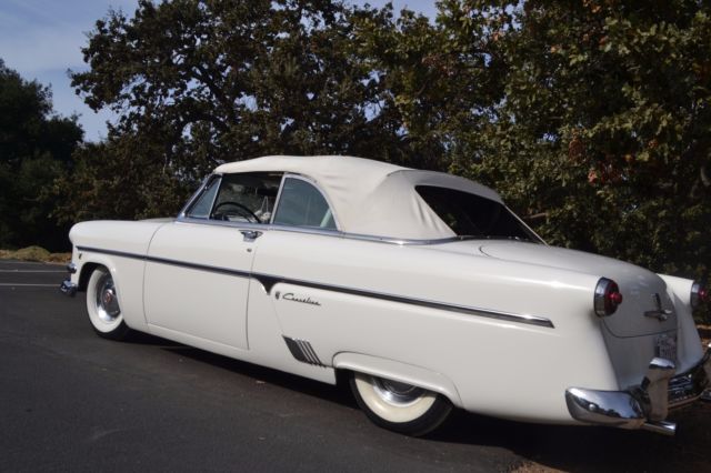 1954 White Ford Sunliner Convertible