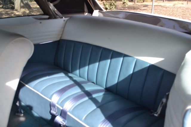 1954 White Ford Sunliner Convertible