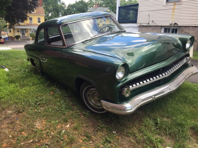 1954 Green white Ford Custom Coupe
