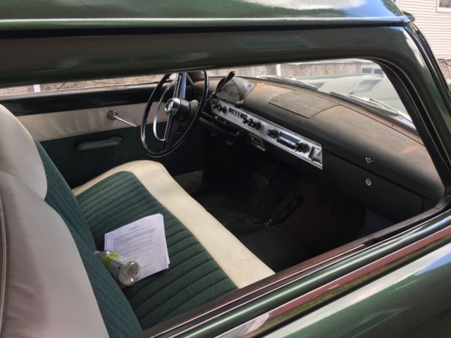 1954 Green white Ford Custom Coupe