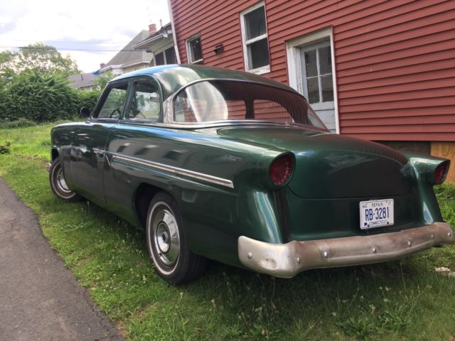 1954 Green white Ford Custom Coupe