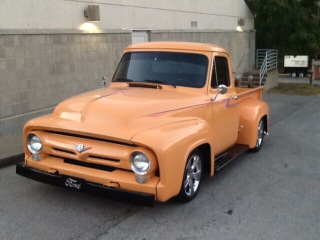 1954 Orange Ford F-100 Standard Cab Pickup
