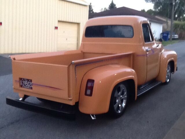 1954 Orange Ford F-100 Standard Cab Pickup
